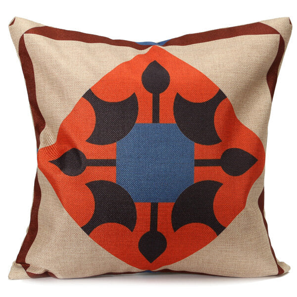 Geometric Linen Cotton Hexagonal Throw Pillow Case Square Sofa Car Office Cushion Cover