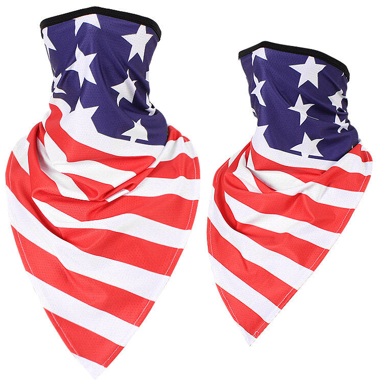 Motorcycle Sun-protection Ice Silk Breathable Pattern Summer Outdoor Riding Motocross Face Mask