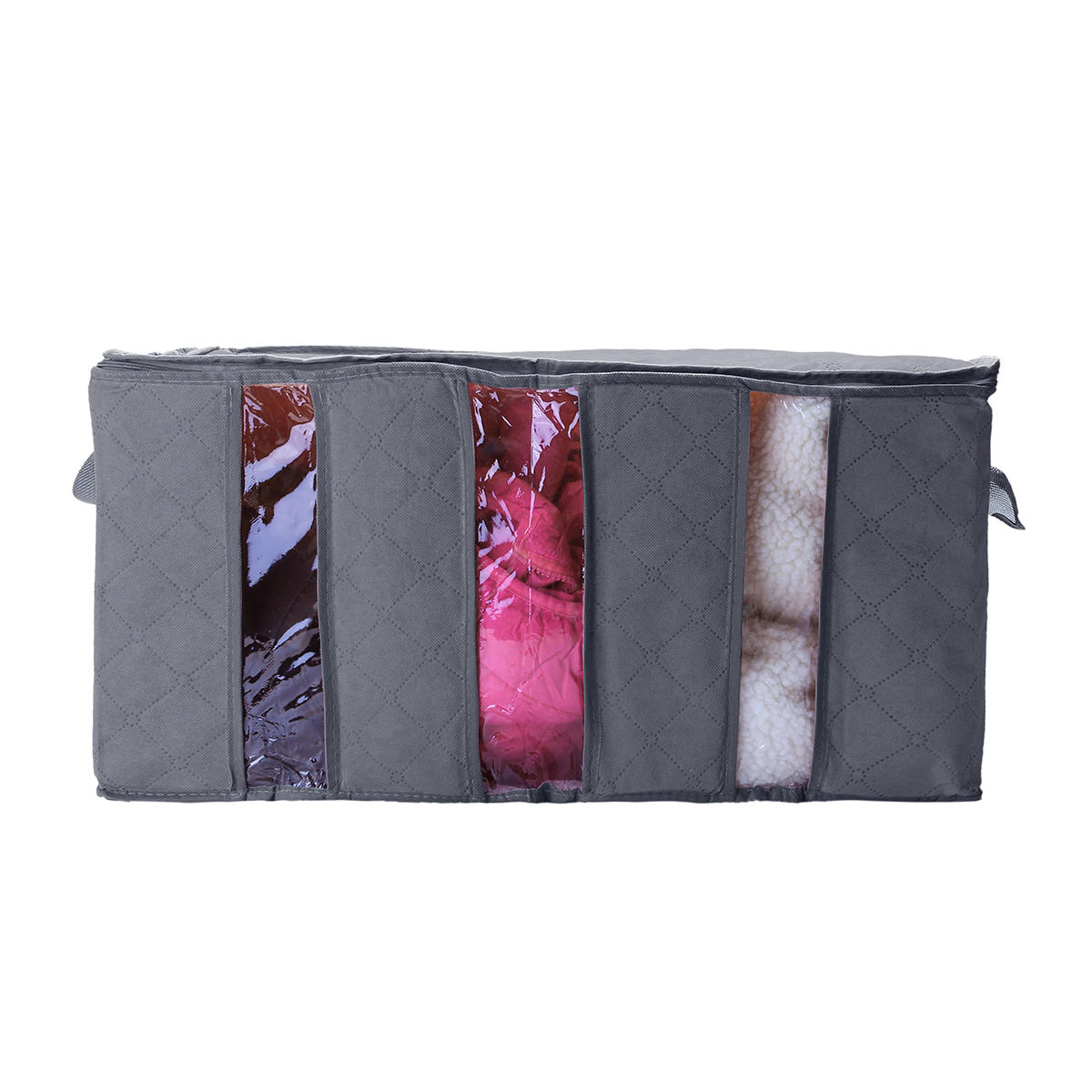 60x35x35cm Non Woven Clothes Quilt Storage Bag Dustproof Moisture Proof Organizer Bag with Zipper