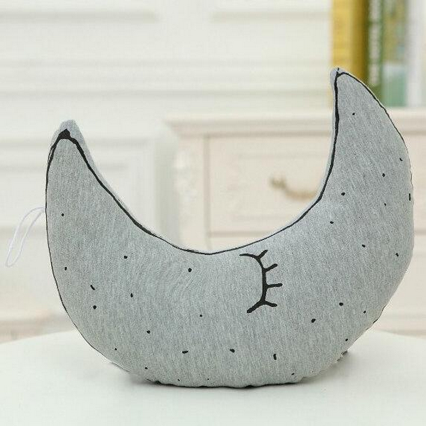 Creative Luminous Star Moon Ghost Light Bulb Plush Throw Pillow Noctilucence Cushion Gifts