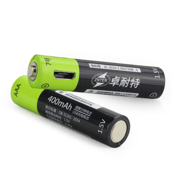 ZNTER S17 1.5V 400mAh USB Rechargeable AAA Lipo Battery