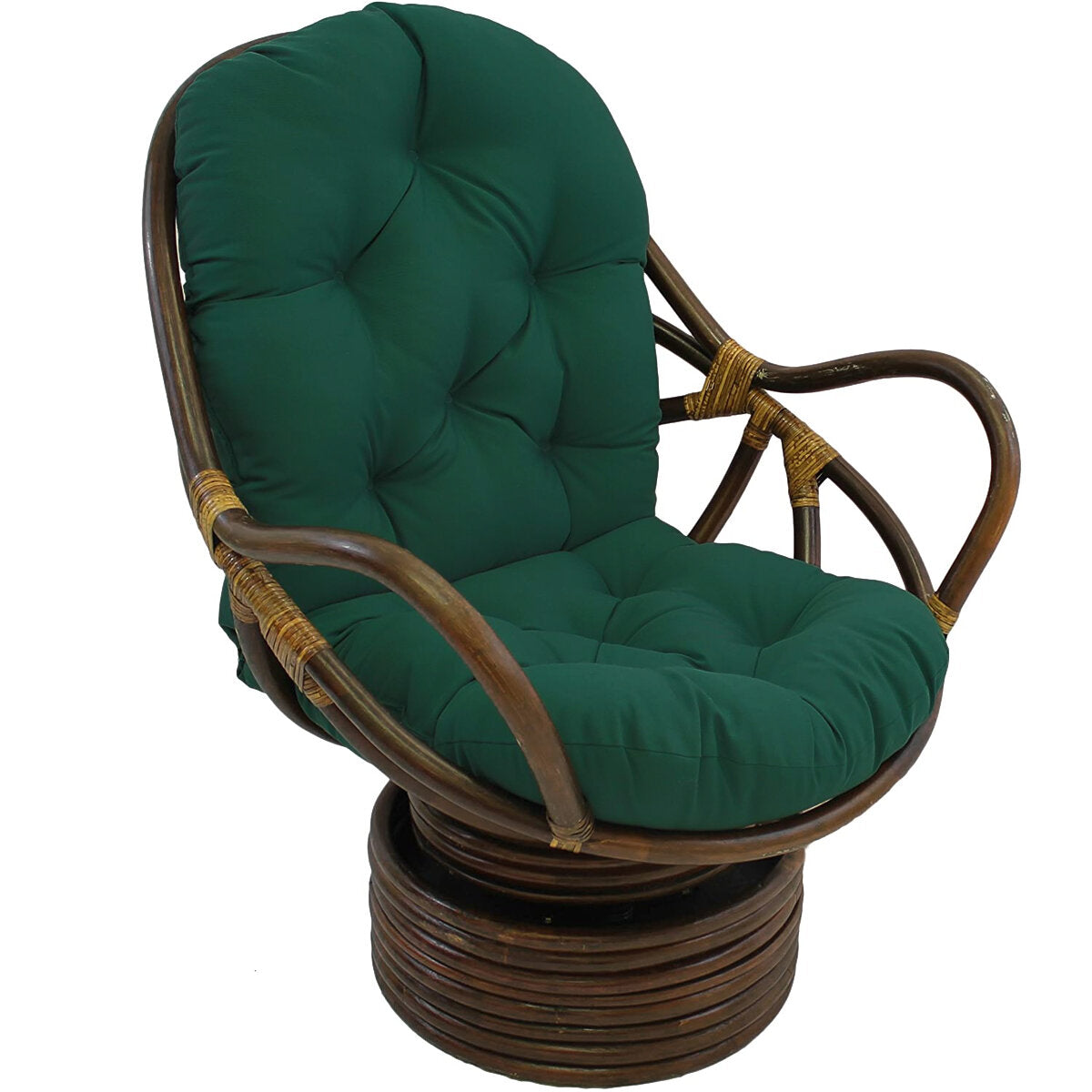 Single Sofa Cushion Rocker Cushion with Straps Replacement Thickened Polyester Comfortable and Soft Outdoor Indoor Chair Cushion