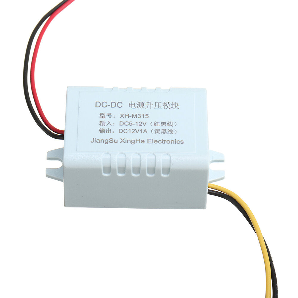 XH-M315 Boost Module DC5-12V to DC12V 1A Power Board USB to 12V