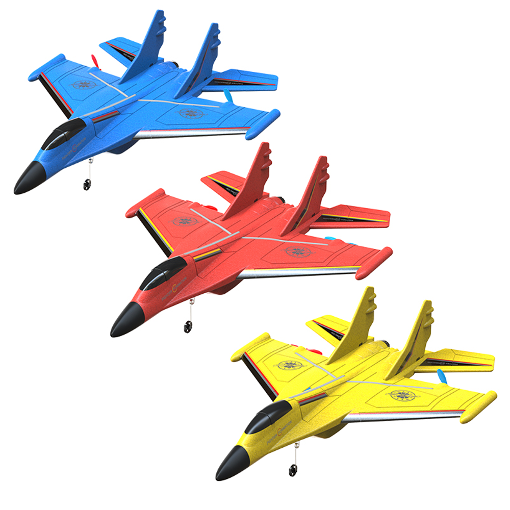 HW-34 320mm Wingspan 2.4G 2CH EPP Auto Balance RC Airplane Glider RTF Built-in Gyro With Battery LED Lights