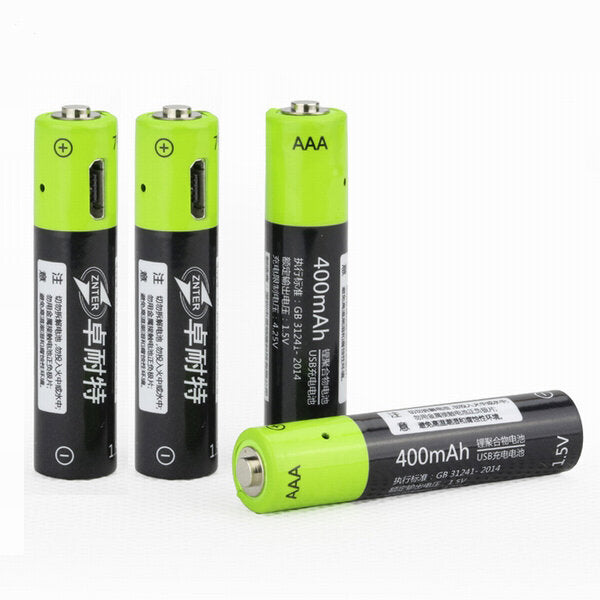 ZNTER S17 1.5V 400mAh USB Rechargeable AAA Lipo Battery