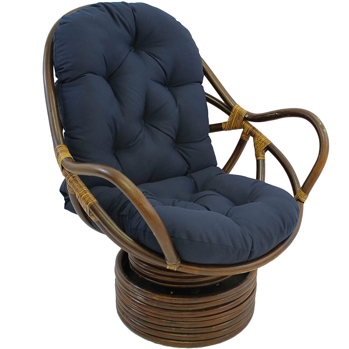 Single Sofa Cushion Rocker Cushion with Straps Replacement Thickened Polyester Comfortable and Soft Outdoor Indoor Chair Cushion