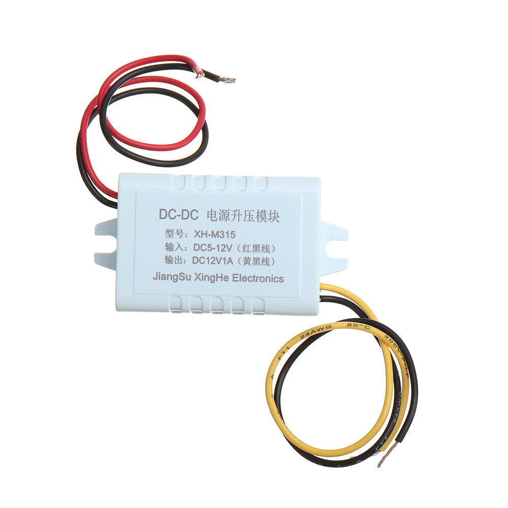 XH-M315 Boost Module DC5-12V to DC12V 1A Power Board USB to 12V