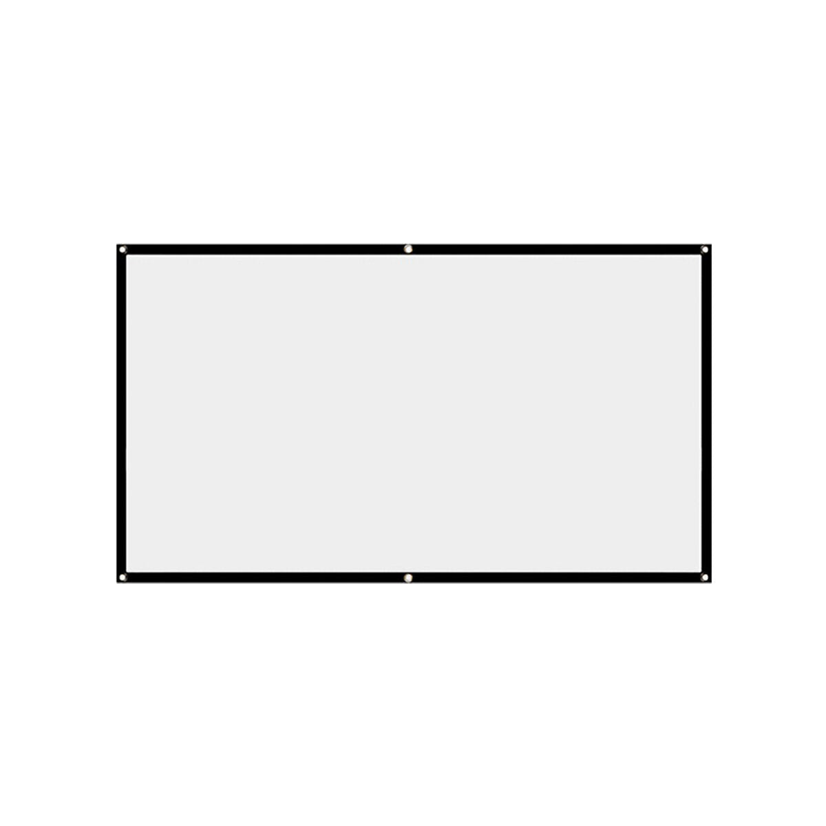 60/100/120/150 inch 16:9 Foldable Portable Projector Screen Cloth Meeting Presentation Home Theater Projection Screen