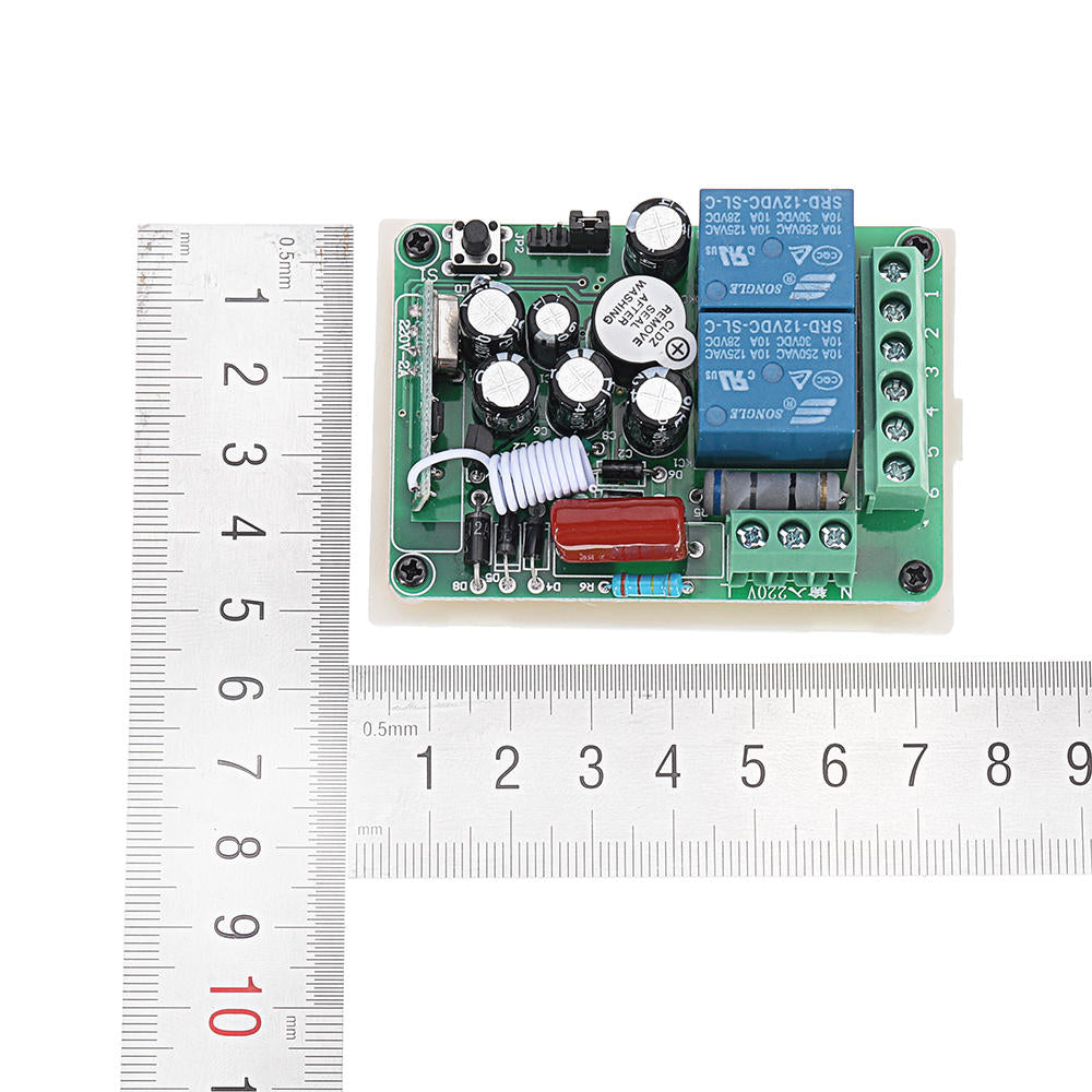 315MHz AC 220V 2 Channel RF Wireless Remote Control Switch System Module for Smart Home