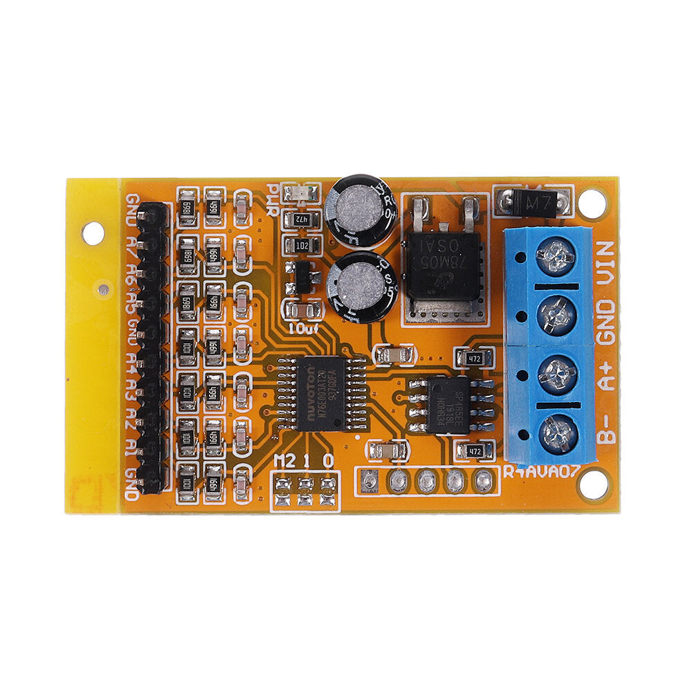 8-24V 7 Channel RS485 Voltage Analog Collector Module ADC Modbus RTU 03 06 Function Code Adapter R4AVA07