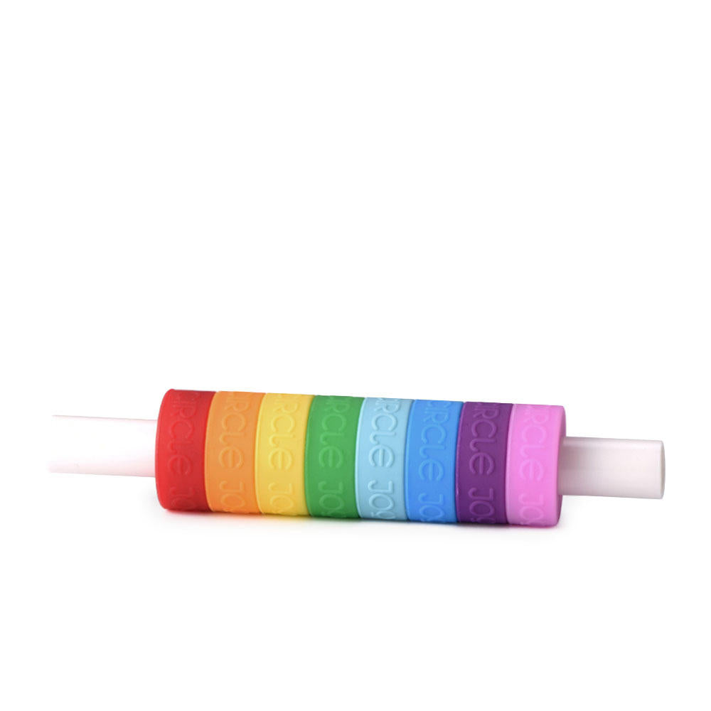 CIRCLE JOY CJ-SBH01 Rainbow Drinking Glass Identification Ring 8 Colors Glass Recognizer From