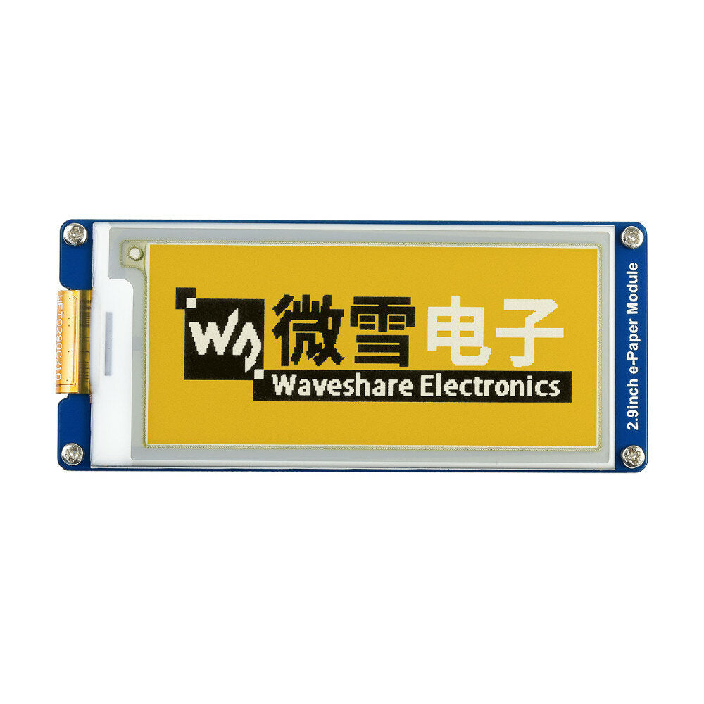 Waveshare 2.9 Inch ink Screen E-Ink Display 296128 Resolution Black Yellow White Three-color E-paper Module