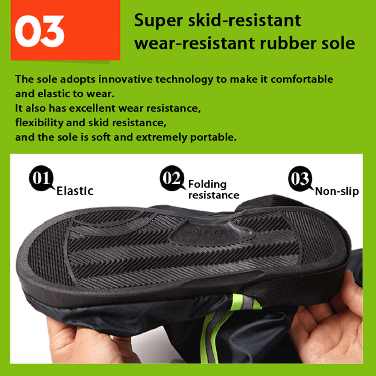Unisex Rain Shoes Cover Waterproof Motorcycle Cycling Non Slip Reusable Boots