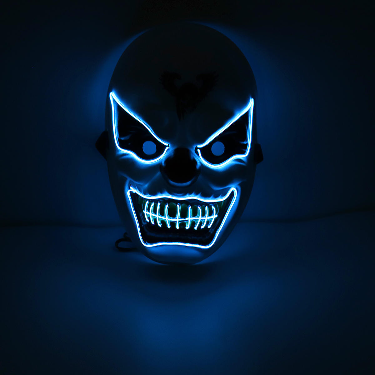 4-Modes Scary Mask Cosplay Led Costume Mask EL Wire Light Up for The Purge Movie