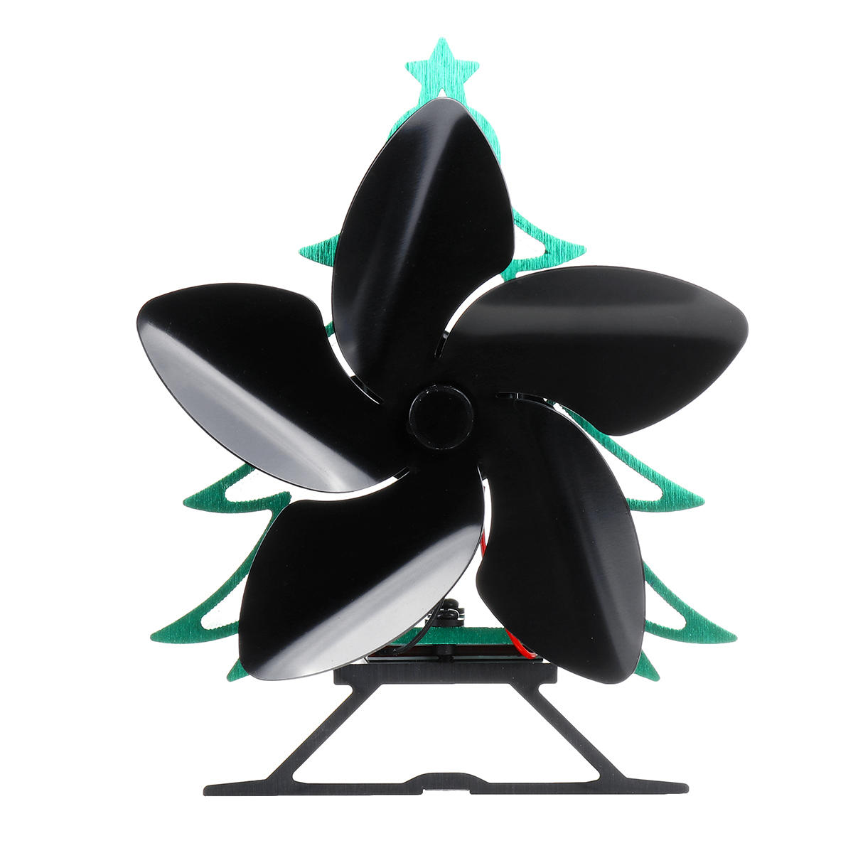 Heat Powered Stove Top Fan 5 Blade Wood Burner Log Burning Christmas 70~240