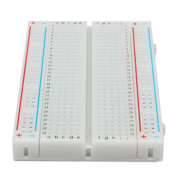 5pcs 8.5 x 5.5cm White 400 Holes Solderless Breadboard For