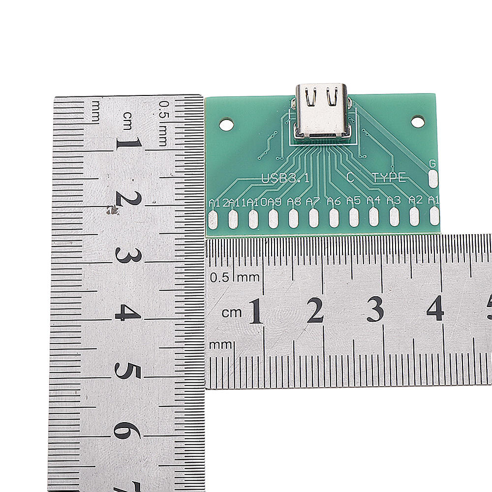 5pcs TYPE-C Female Test Board USB 3.1 with PCB 24P Female Connector Adapter For Measuring Current Conduction