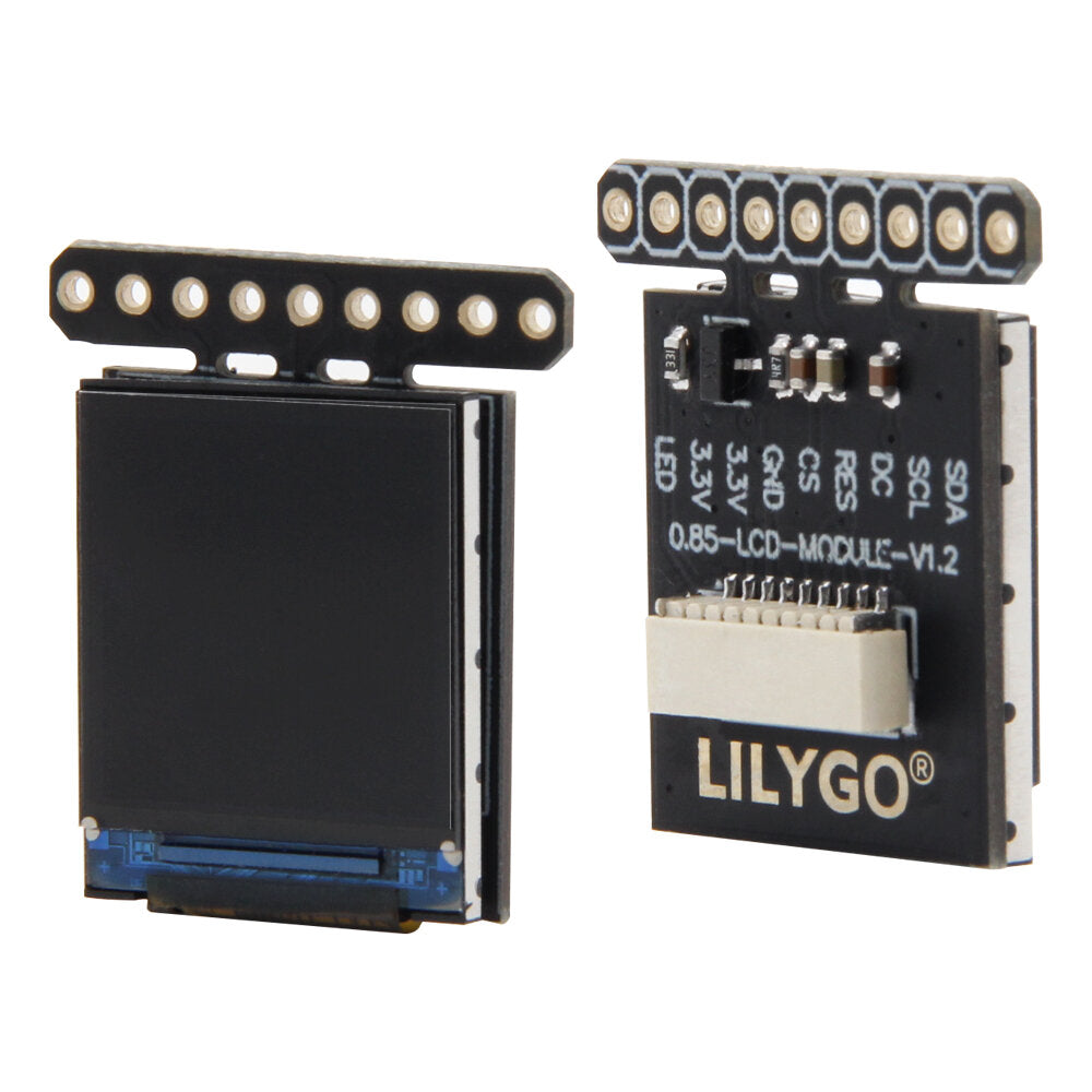 LILYGO T-0.85 Inch LCD Module GC9107 Full Color Display IPS 128*128 Screen Development Board PH1.0mm Cable Holder For Arduino