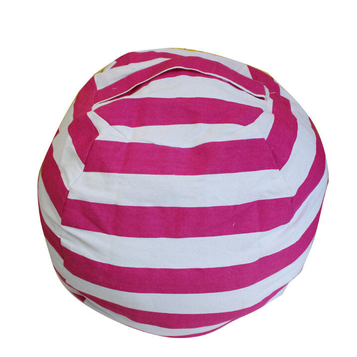 Honana Large Capacity Stuffed Animal Storage Bean Bag Canvas Chair Home Organizer for Kids' Plush