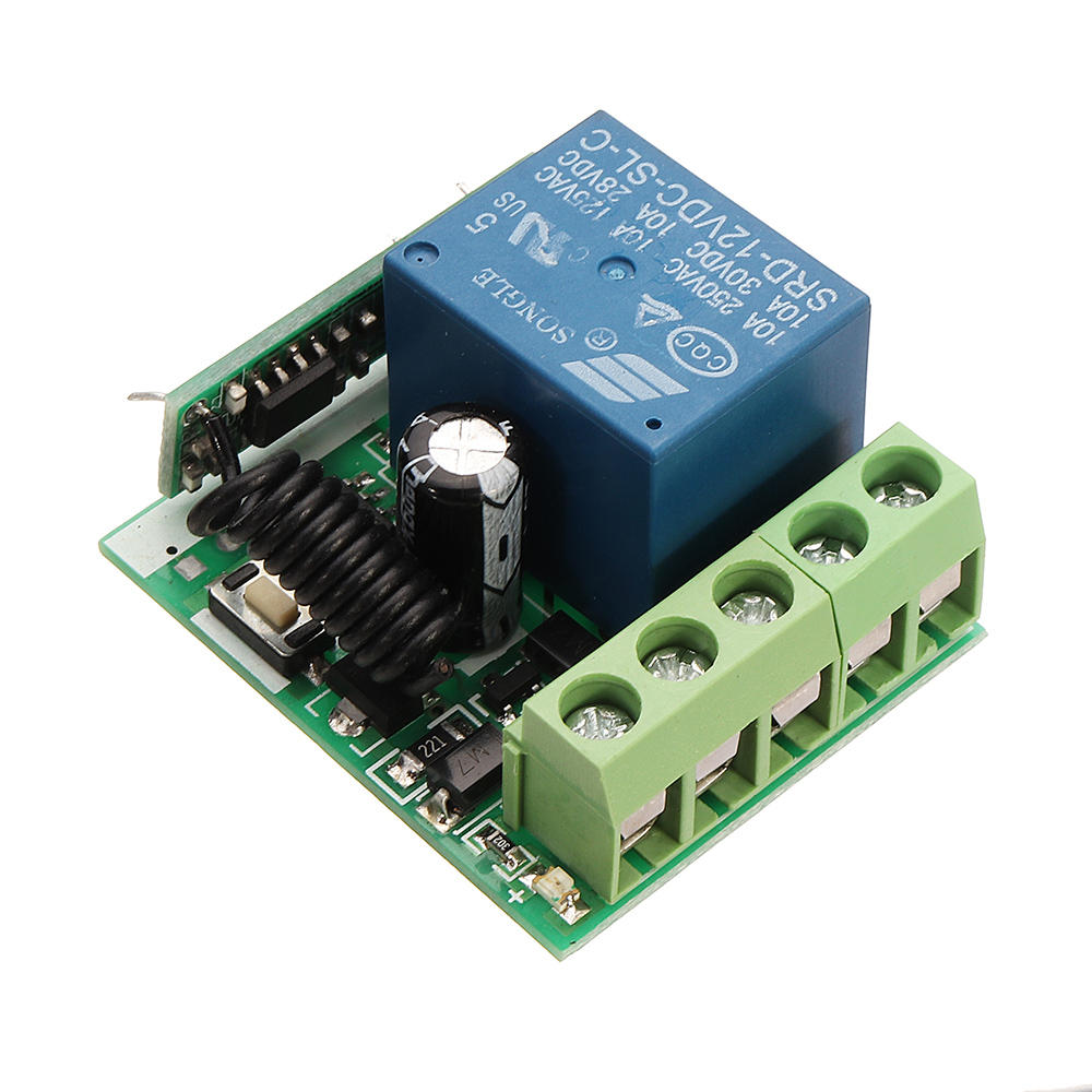 12V 1 Channel 1CH Learning Remote Control Switch Wireless Modification Button Transmitter