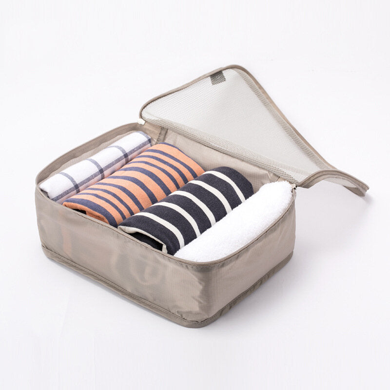 IPRee Travel Foldable Clothes Storage Bag Waterproof Mesh Underwear Cosmetic Organizer Zipper Bag