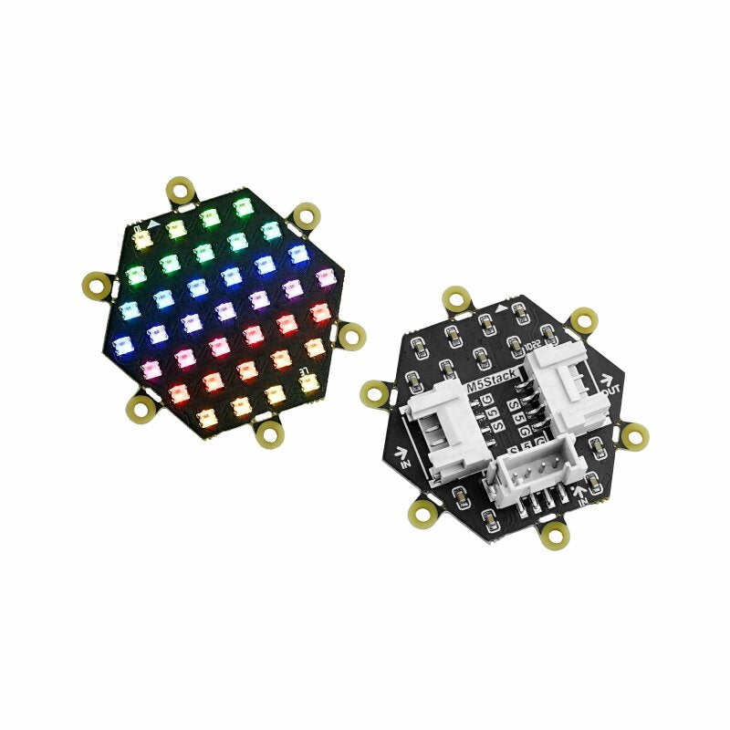 M5Stack NeoHEX Hexagonal RGB LED Light Board WS2812C-2020-V1 37 Lamp Beads