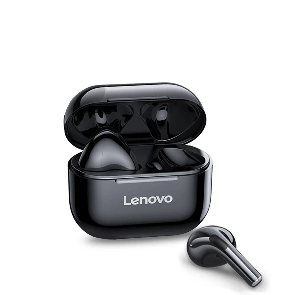 Lenovo LP40 TWS bluetooth 5.0 Earphone Wireless Earbuds HiFi Stereo Bass Dual Diaphragm Type-C IP54 Waterproof Sport Headphone with Mic