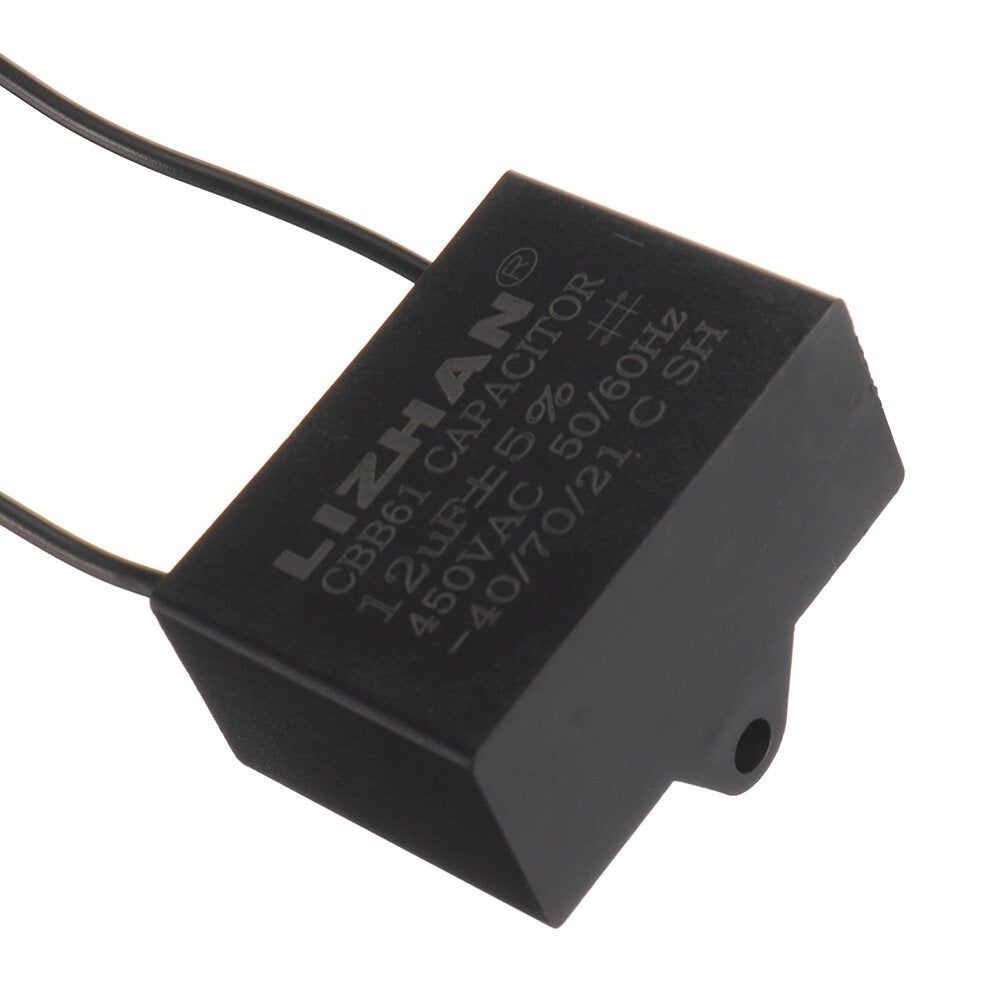 10pcs CBB61 450V 12uf Starting Capacitance AC Fan Capacitor CBB Motor Run Capacitor 450V 12F