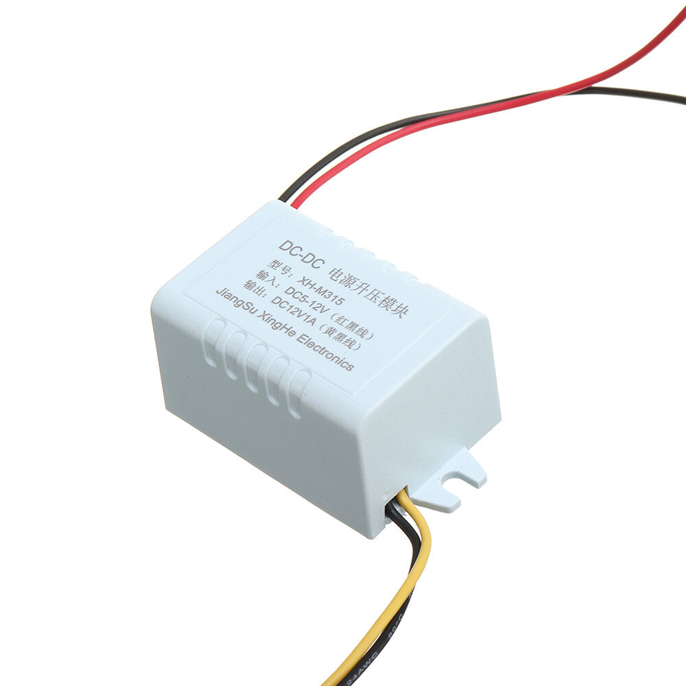 XH-M315 Boost Module DC5-12V to DC12V 1A Power Board USB to 12V