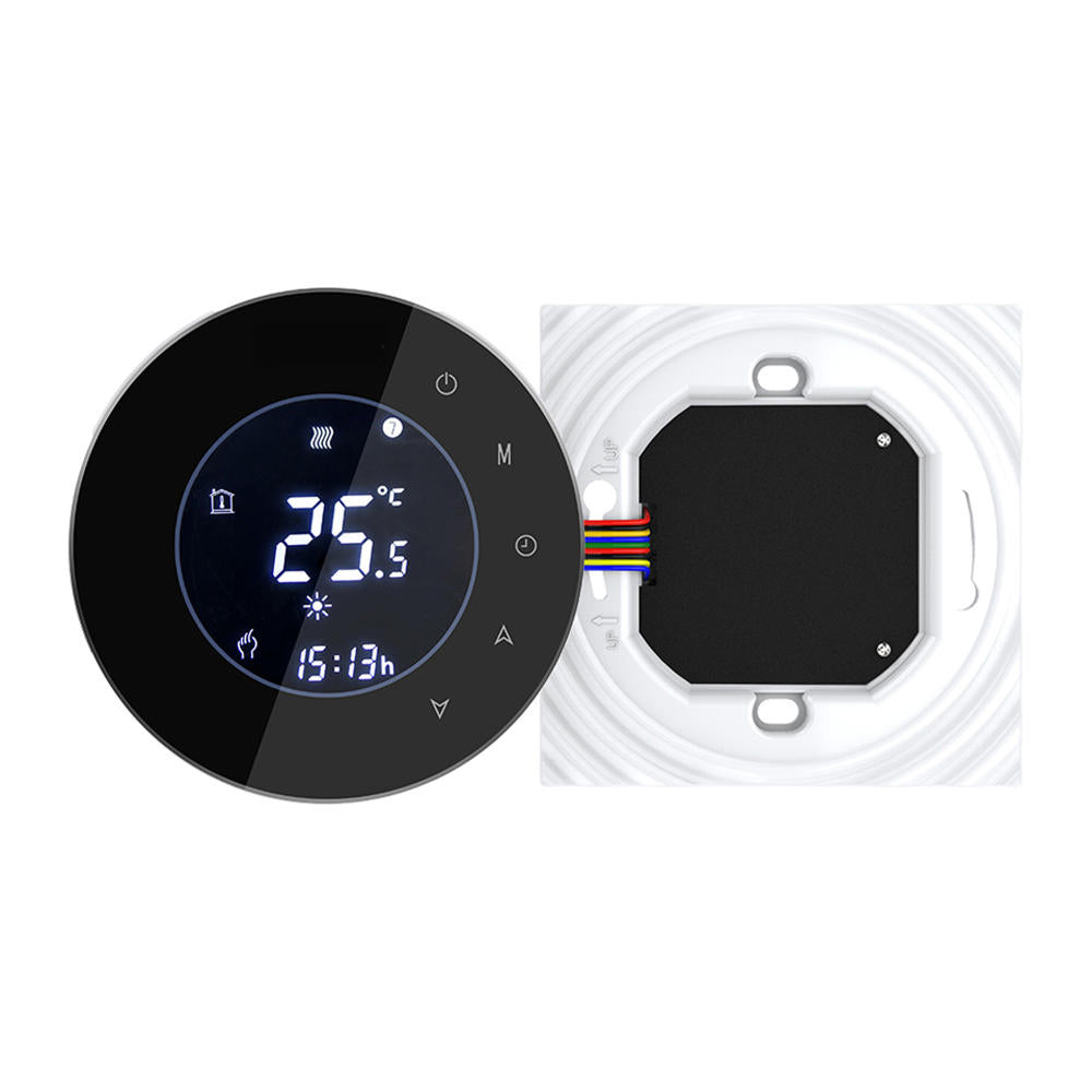 MoesHouse BHT-6000-GCLW Water/Gas Boiler Thermostat Backlight WIFI 3A Weekly Programmable LCD Touch Screen Works With Alexa Google Home