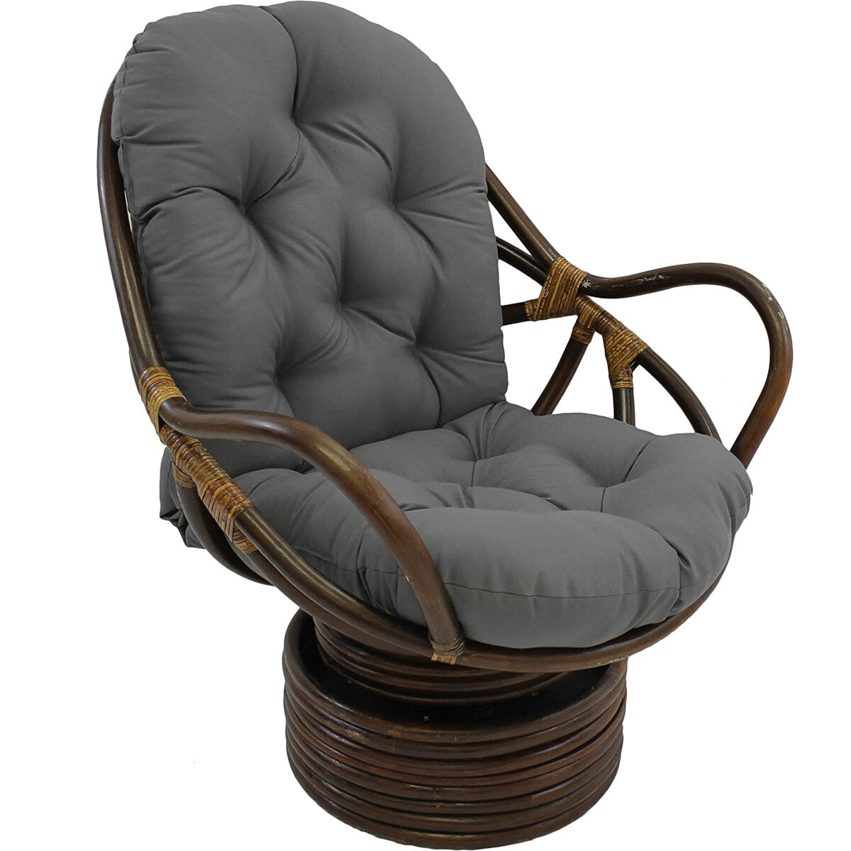 Single Sofa Cushion Rocker Cushion with Straps Replacement Thickened Polyester Comfortable and Soft Outdoor Indoor Chair Cushion