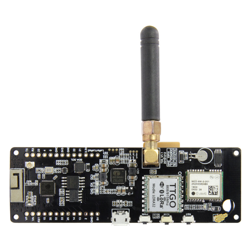 LILYGO TTGO Meshtastic T-Beam V1.1 ESP32 433/915/923Mhz WiFi Bluetooth ESP32 GPS NEO-6M SMA 18650 Battery Holder With OLED