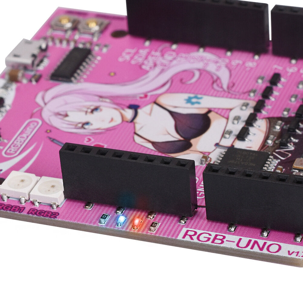 3Pcs RGBDuino UN0 V1.2 Jenny Development Board ATmega328P Chip CH340C VS UN0 R3 Upgrade for Raspberry Pi 4 Raspberry Pi 3B Geekcreit for Arduino