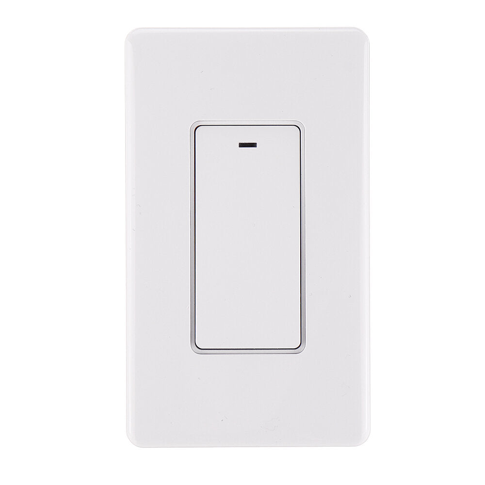 AC100-120V White 120 Keys Mechanical Wifi Smart Switch Smart Speaker Voice Control Support Alexa