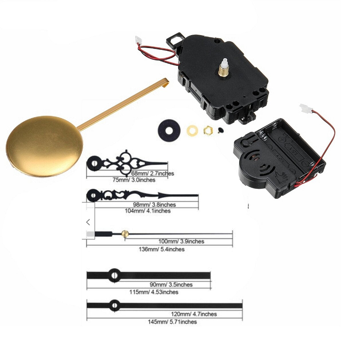 Wall Quartz Pendulum Clock Movement Mechanism Music Box DIY Repair Kit for Repairing Replacing Home Decorations