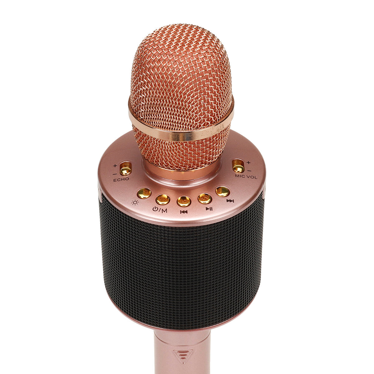Bakeey D03 Wireless Microphone bluetooth Speaker HIFI TF Card AUX-In Luminous 2600mAh Music Player Recorder for K Songs Karaoke KTV Singing