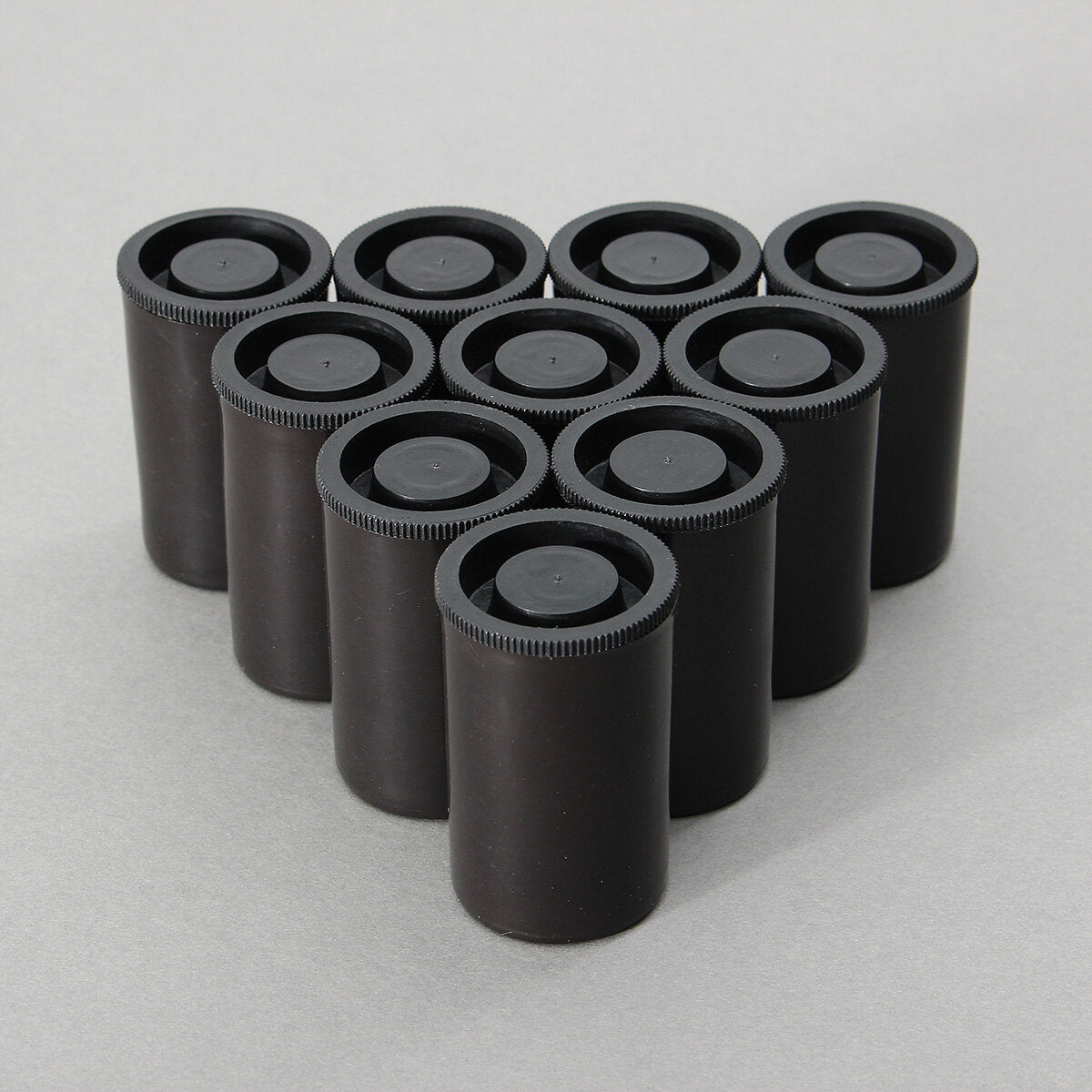 10Pcs Empty Black White Bottle 35mm Film Cans Canisters Containers for Kodak Fuji