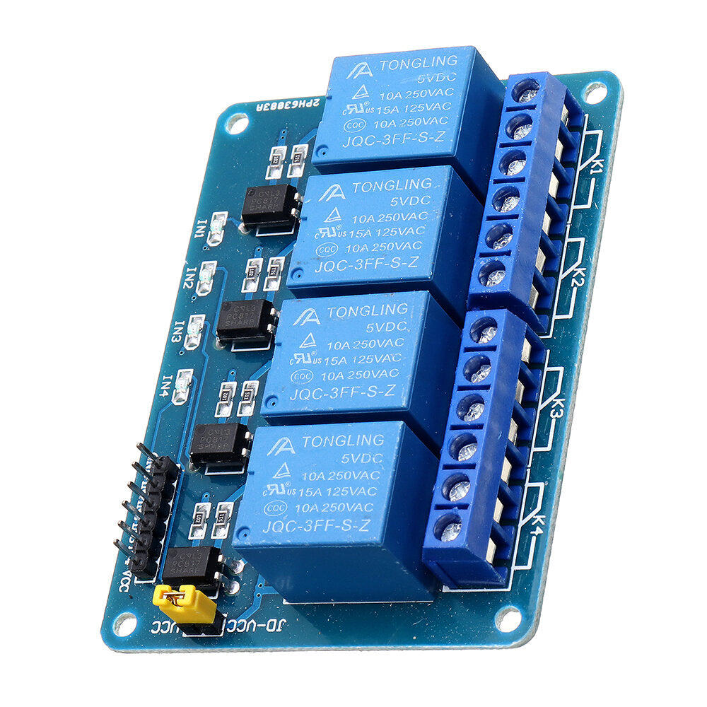 Geekcreit 5V 4 Channel Relay Module For PIC ARM DSP AVR MSP430 Geekcreit for Arduino - products that work with official Arduino boards