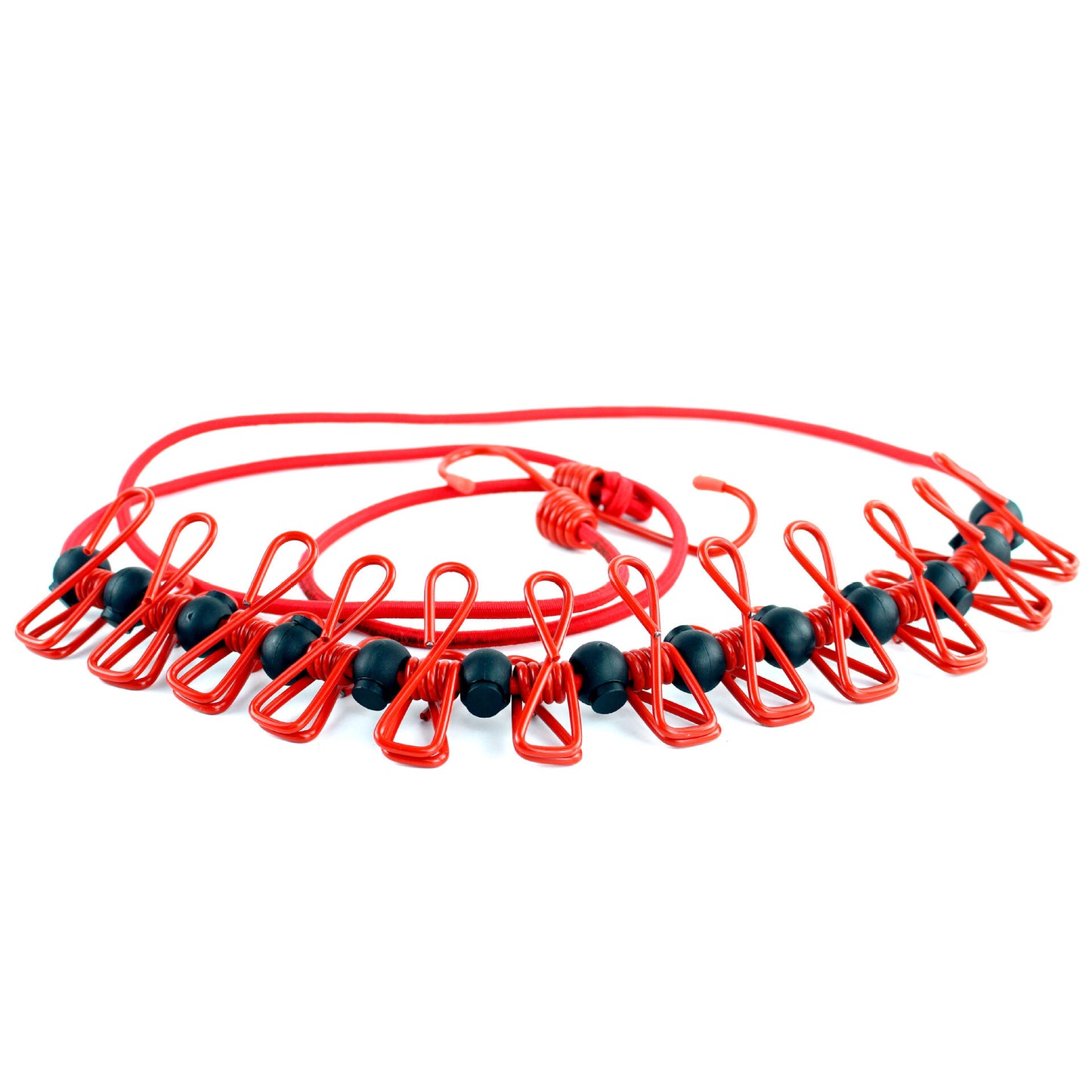 IPRee Outdooors PorTable Clothes Line Stretch Windproof Camping Rope With 12 Clips