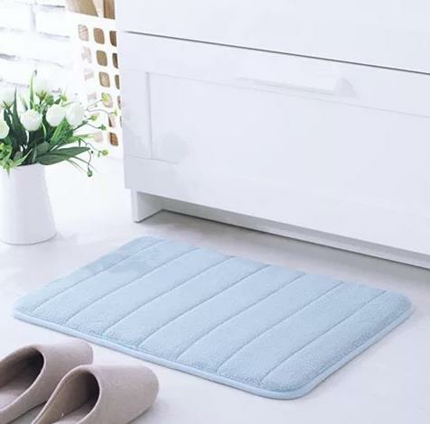 Microfibre Memory Foam Bathroom Shower Bath Mat Non Slip Absorbent Rug Carpet Floor Mat