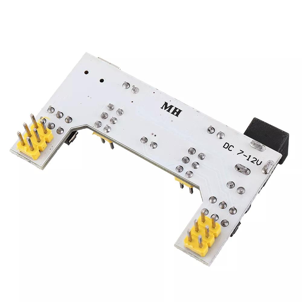 5Pcs MB102 2 Channel 3.3V 5V Breadboard Power Supply Module White Breadboard Dedicated Power Module MB-102 Solderless Bread Board