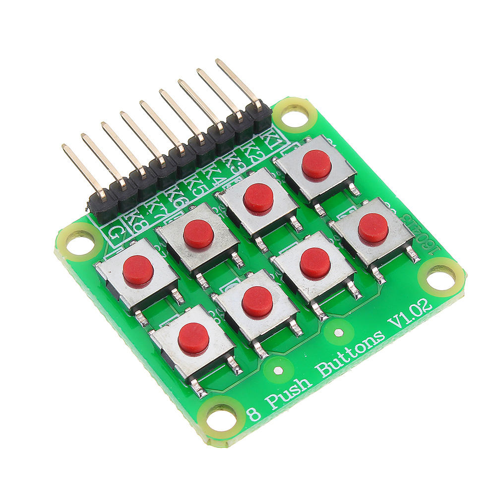 3pcs Micro Switch 2x4 Matrix Keyboard 8 Bit Keyboard External Keyboard Expansion Board Module