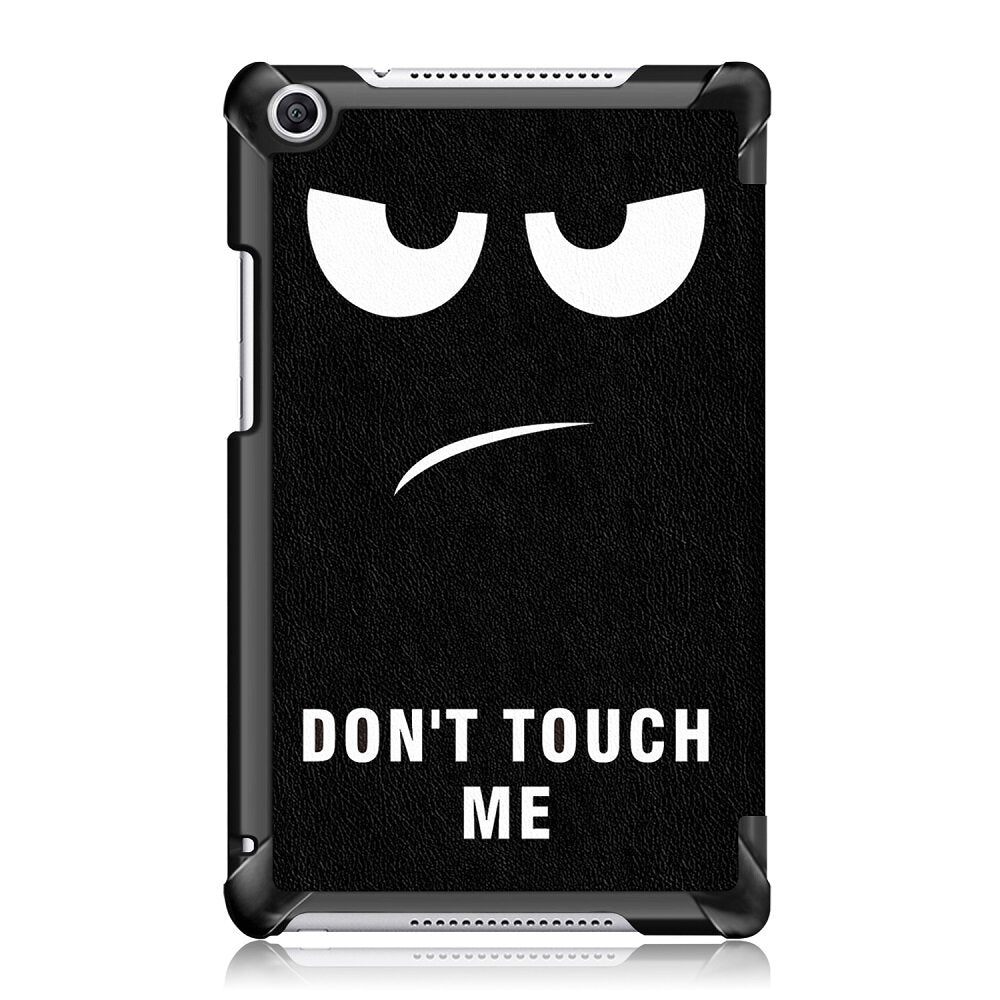Tri Fold Printing Case Cover for 8 Inch Huawei Honor 5 Tablet Big Eyes