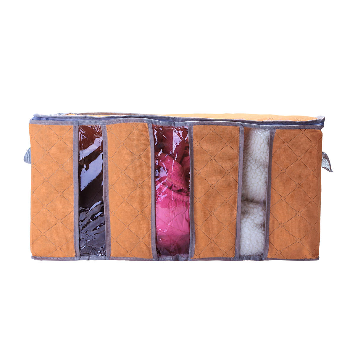 60x35x35cm Non Woven Clothes Quilt Storage Bag Dustproof Moisture Proof Organizer Bag with Zipper
