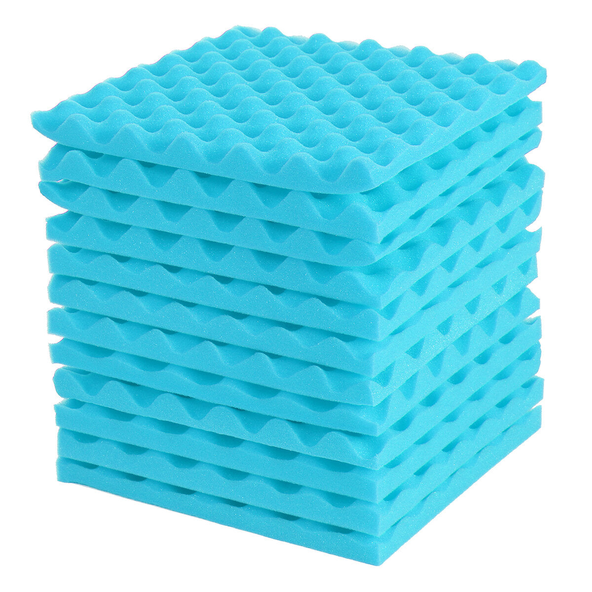 12Pcs Acoustic Soundproofing Studio Foam Tiles Sound-Proof Foam Tile Acoustic Studio Wedge Board Set