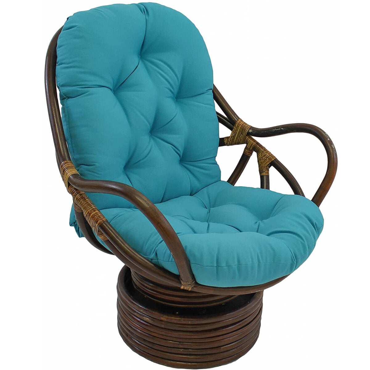 Single Sofa Cushion Rocker Cushion with Straps Replacement Thickened Polyester Comfortable and Soft Outdoor Indoor Chair Cushion