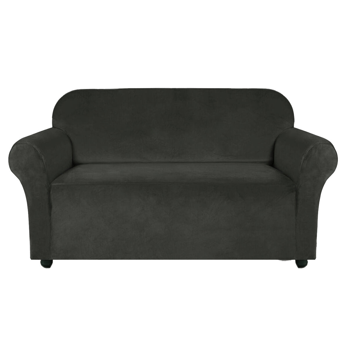 4 Seater Velvet Sofa Cover Solid Colour Thickened Plush Anti-slip Super Soft Sofa Protector Home Chair Cover
