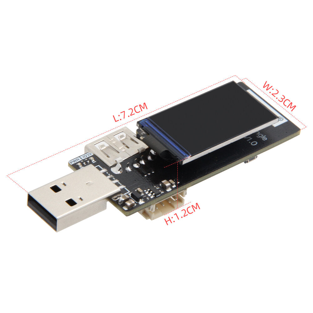 LILYGO T-Dongle ESP32-S2 Development Board Wireless WIFI Module OTG Male Female Interface 1.14 inch LCD Display Support TF Card