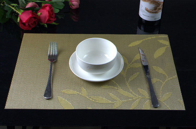 Washable Placemat for Dining Table Creative Heat Insulation Stain Resistant Anti-skid Eat Mats