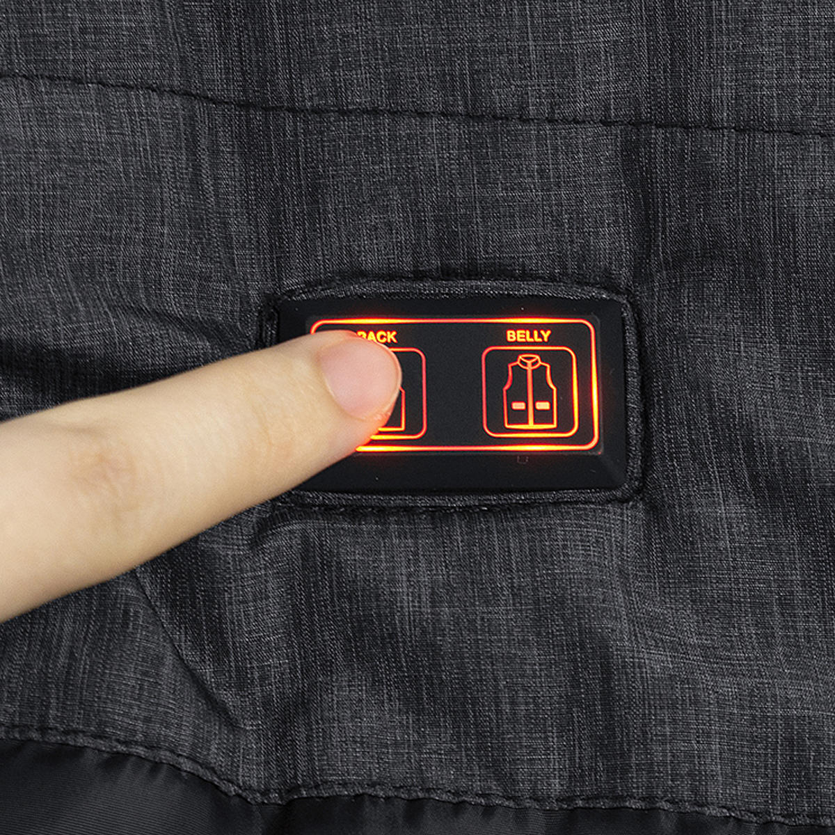 Dual Control Electric Vest Heated Outdoor Jacket USB Warm Up Heating Pad Winter Body Warmer